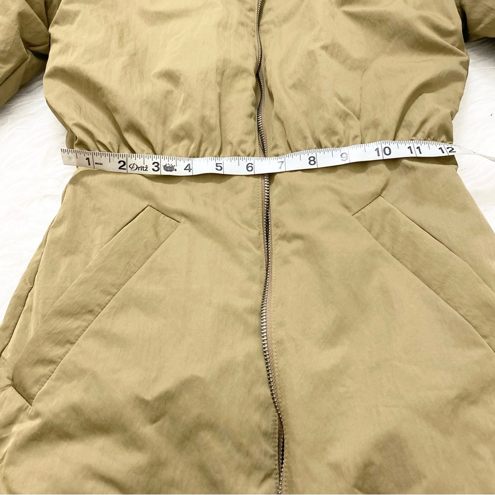 ZARA Padded Short Mini Bomber Dress - Picture 5 of 6